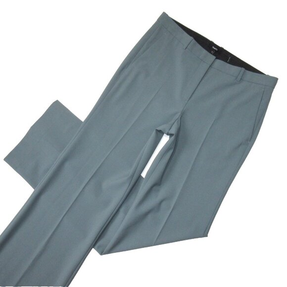 NWT THEORY Demitria in Blue Granite Traceable Wool Trouser Pants 10 x 35 ½ - Picture 2 of 5